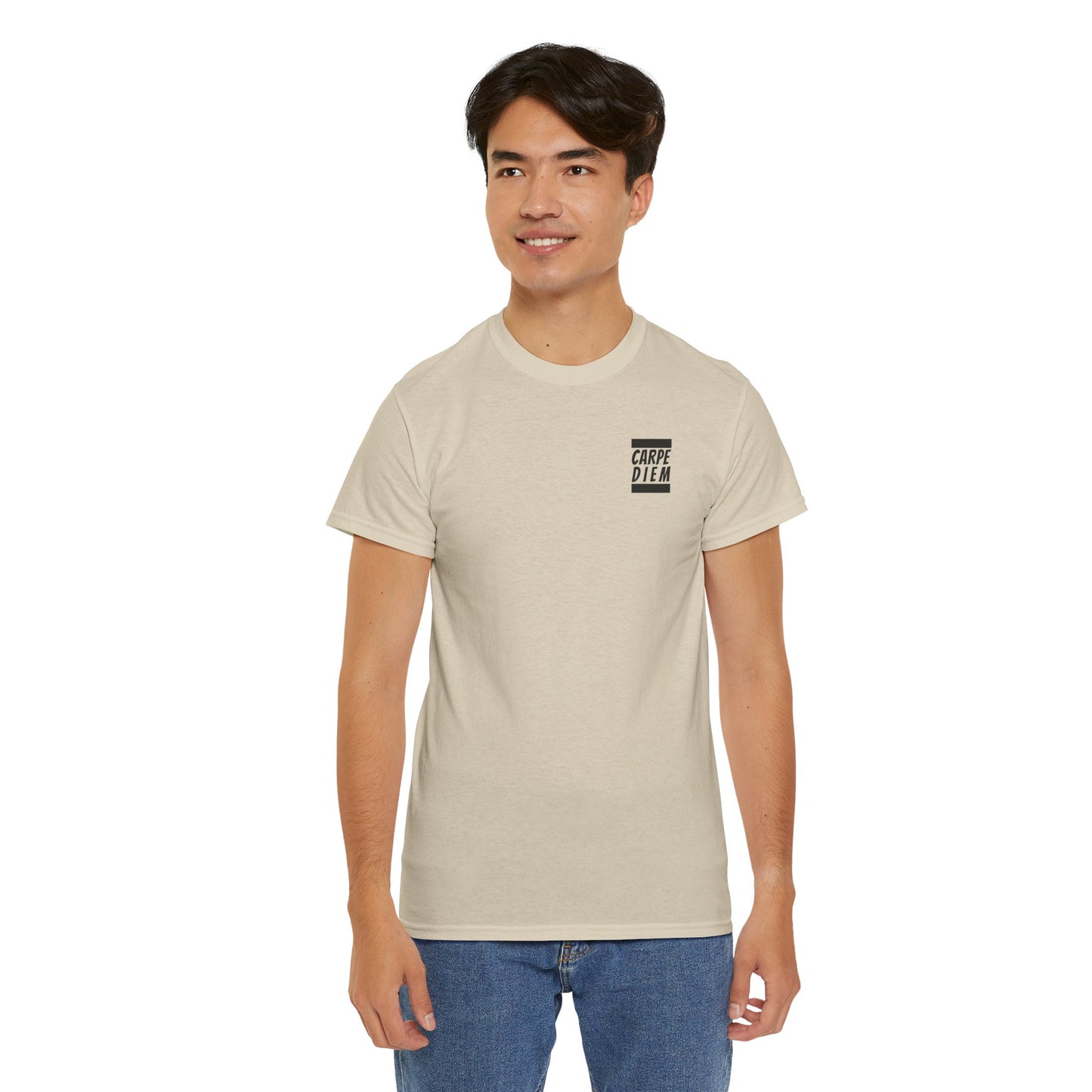 CARPE DIEM "I SEIZE DAY, PEOPLE" Unisex Heavy Cotton Tee