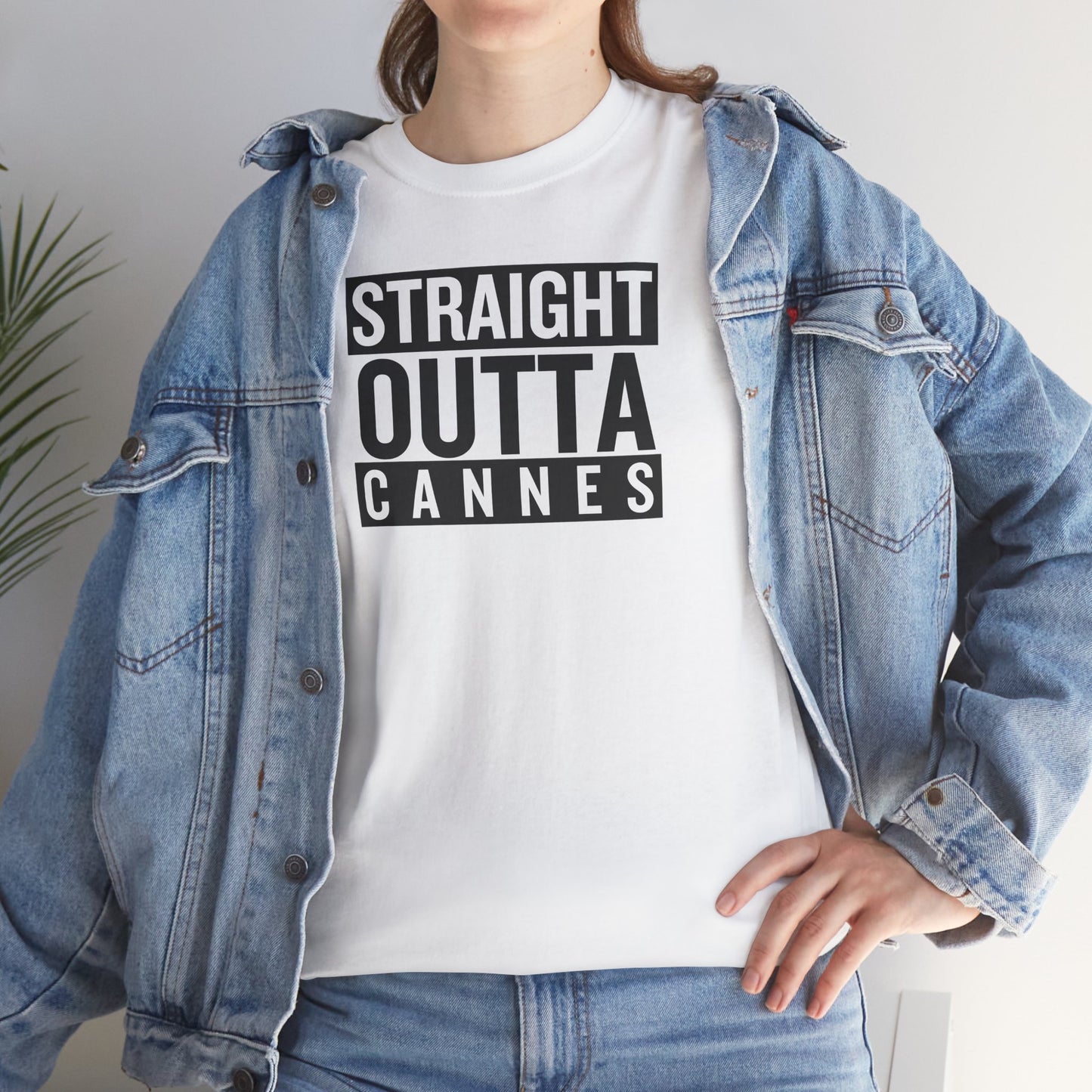 STRAIGHT OUTTA CANNES Unisex Heavy Cotton Tee