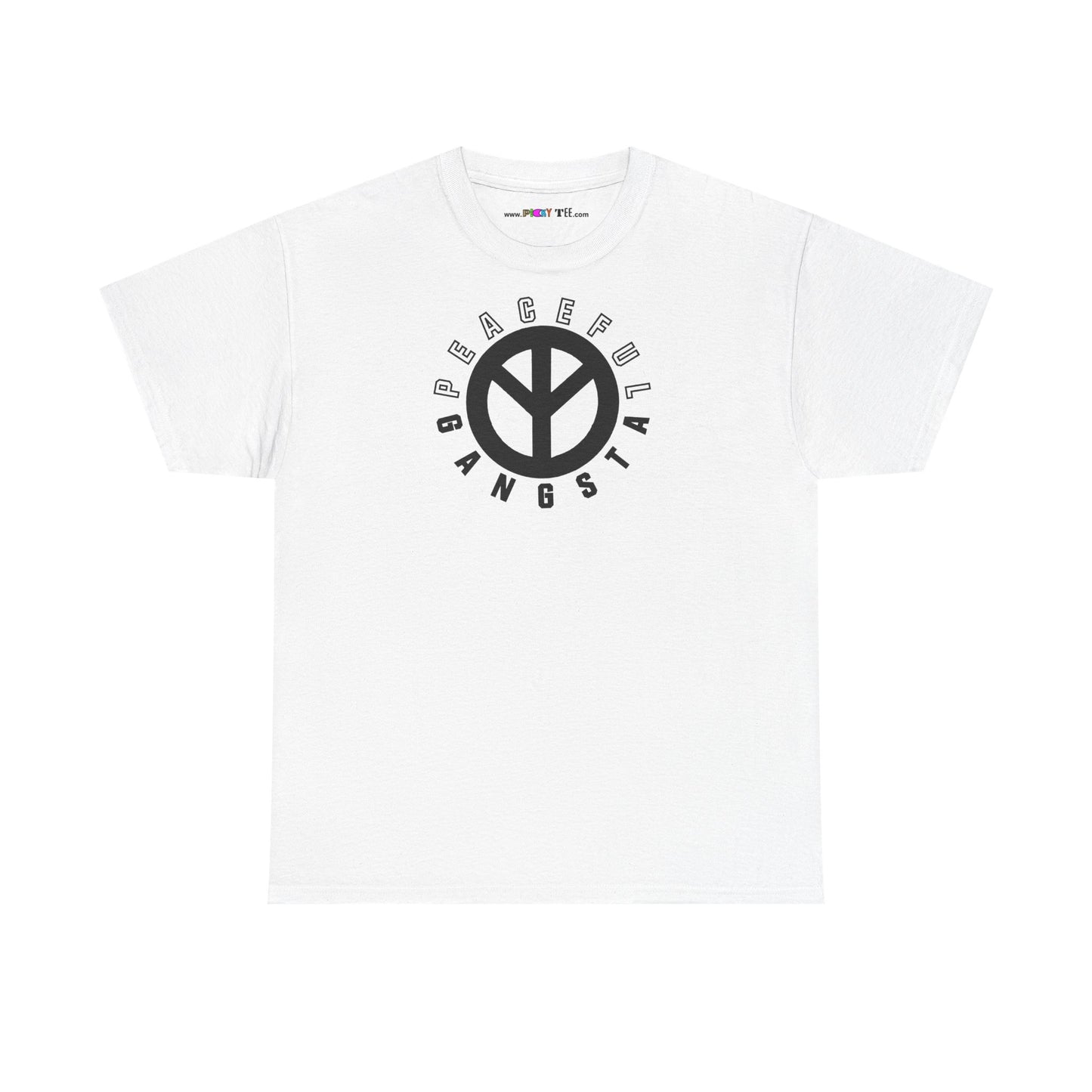 PEACEFUL GANGSTA Unisex Heavy Cotton Tee
