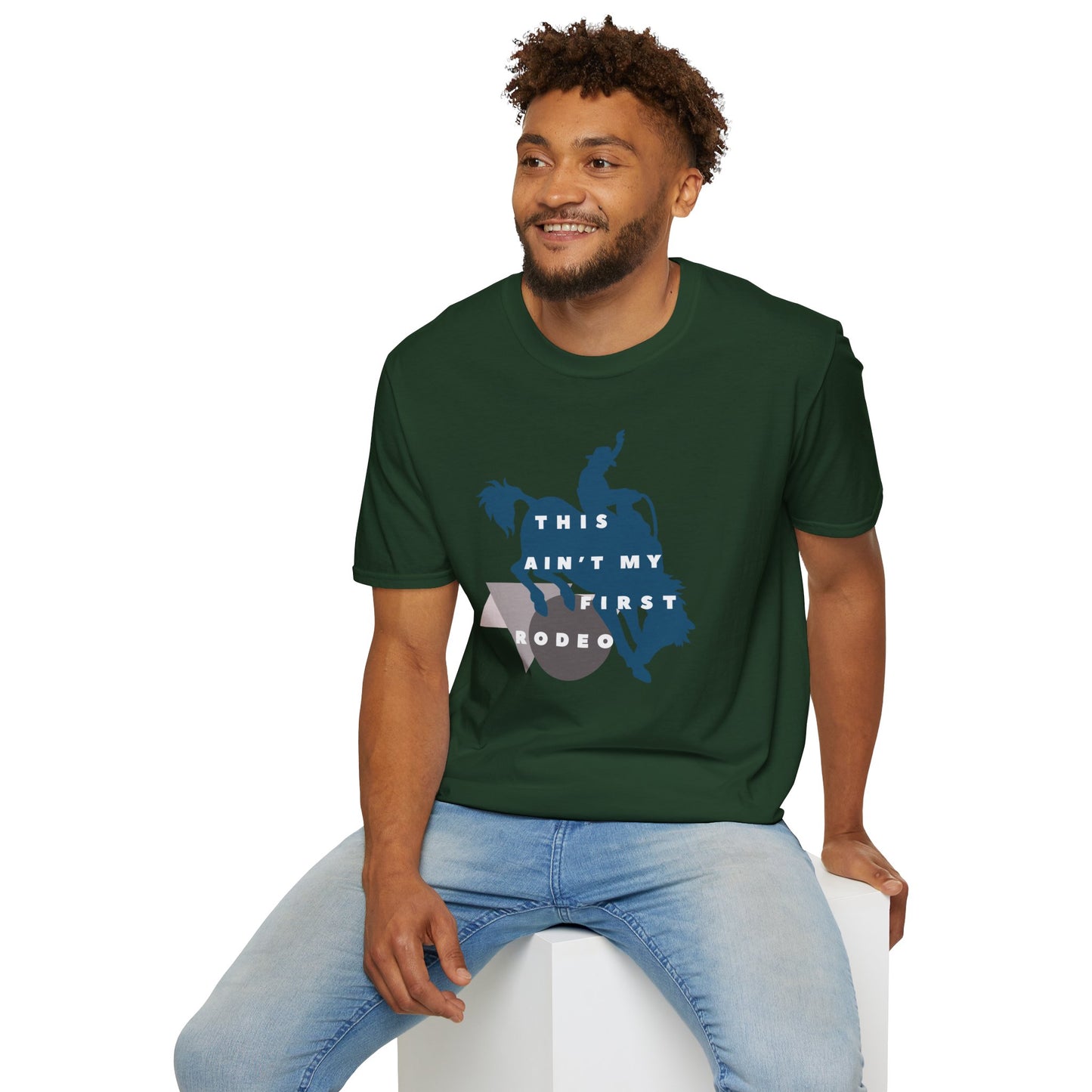 THIS AIN'T MY FIRST RODEO Unisex Softstyle 100% Cotton T-Shirt