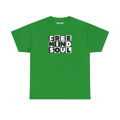 FREE MIND SOUL Unisex Heavy Cotton Tee