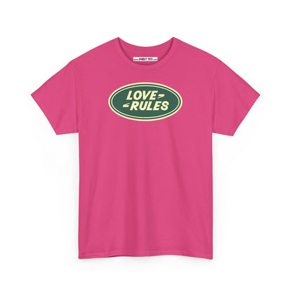 LOVE RULES Unisex Heavy Cotton Tee