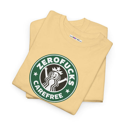 ZEROFUCKS CAREFREE Unisex Heavy Cotton Tee