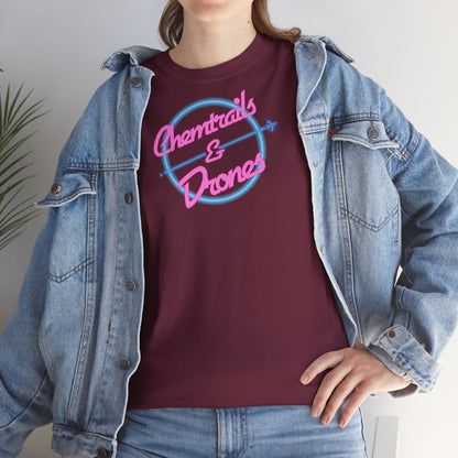Chemtrails & Drones Unisex Heavy Cotton Tee