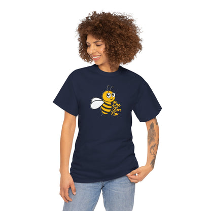 Bee Here Now Unisex Heavy Cotton Tee