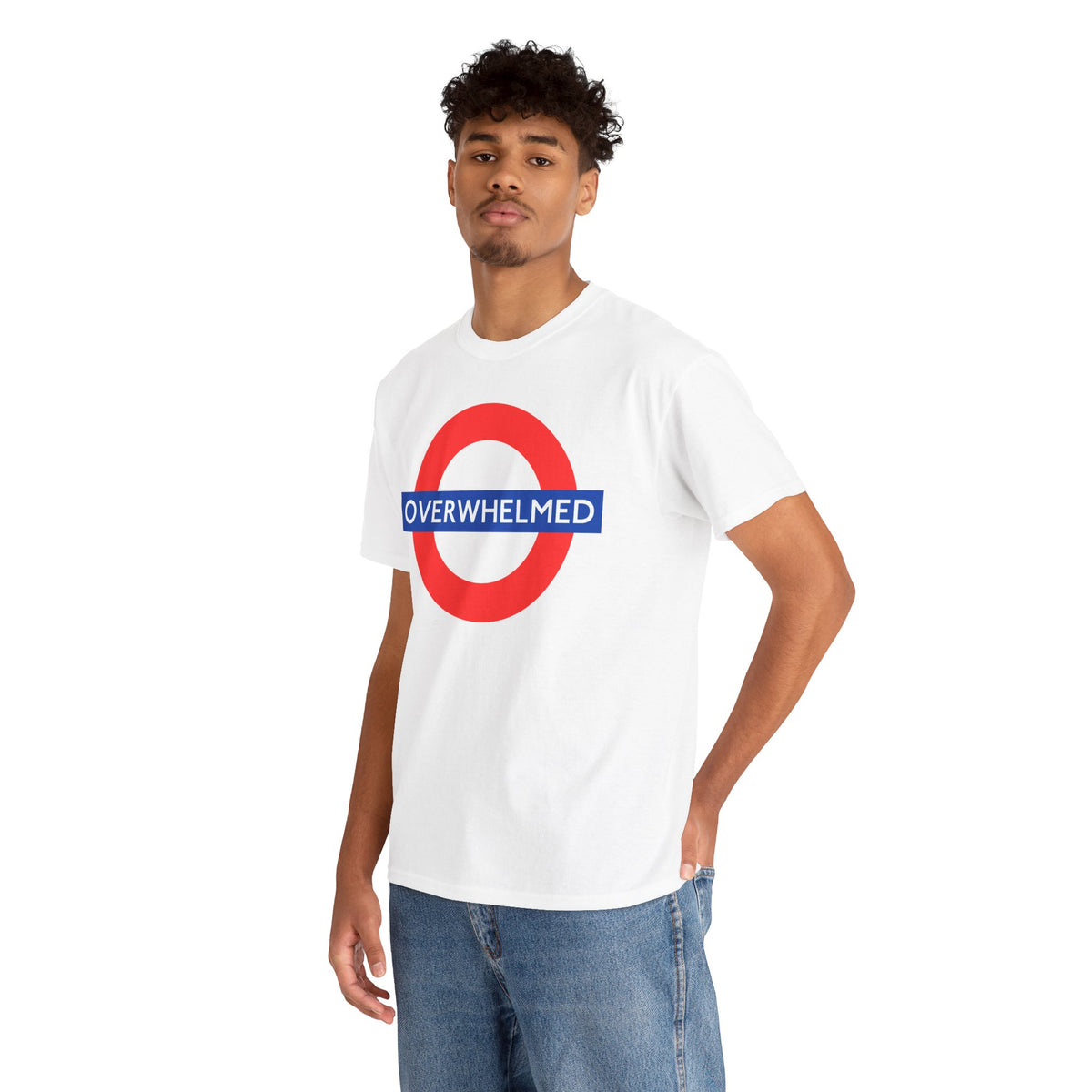 OVERWHELMED Unisex Heavy Cotton Tee