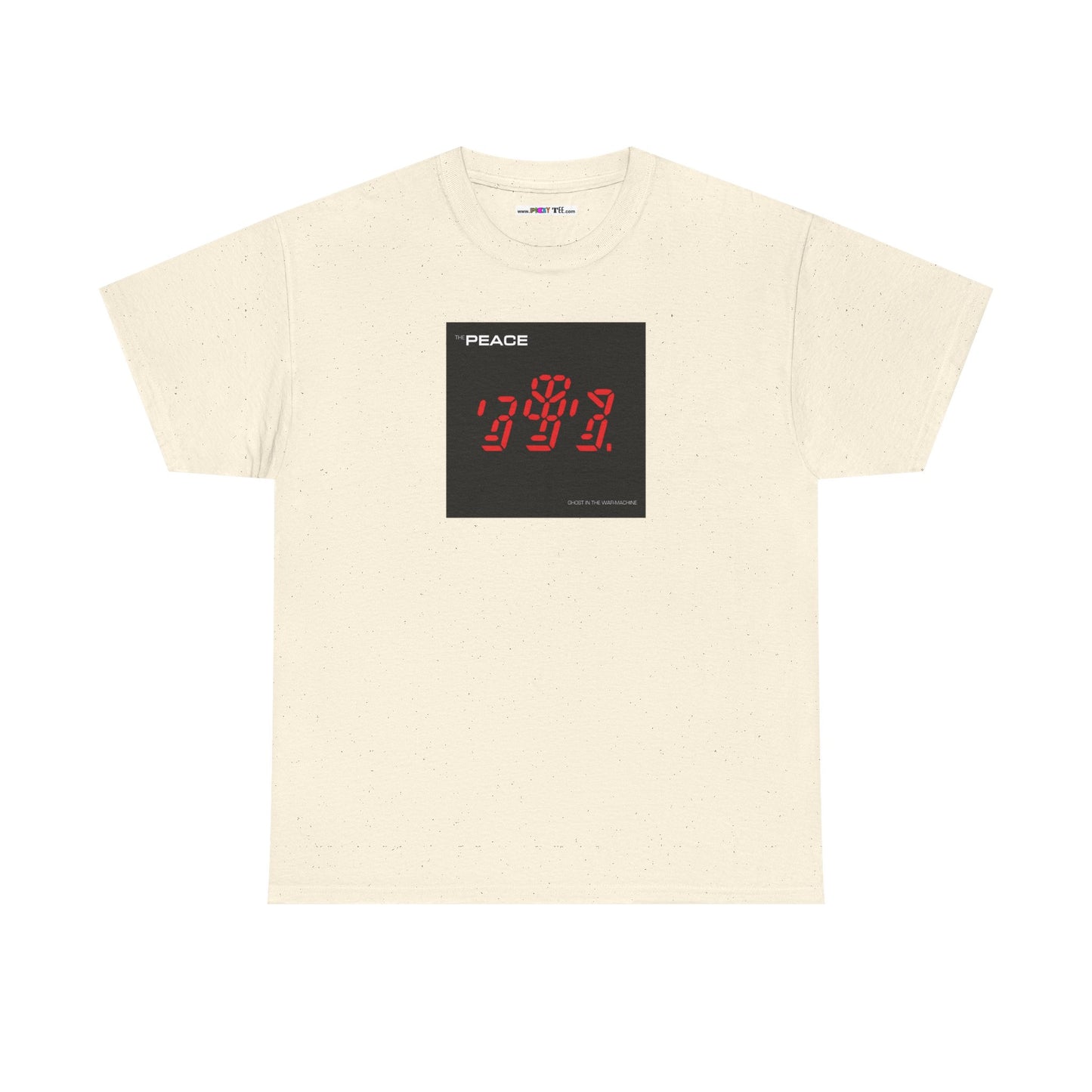 the PEACE ghost in the war-machine Unisex Heavy Cotton Tee