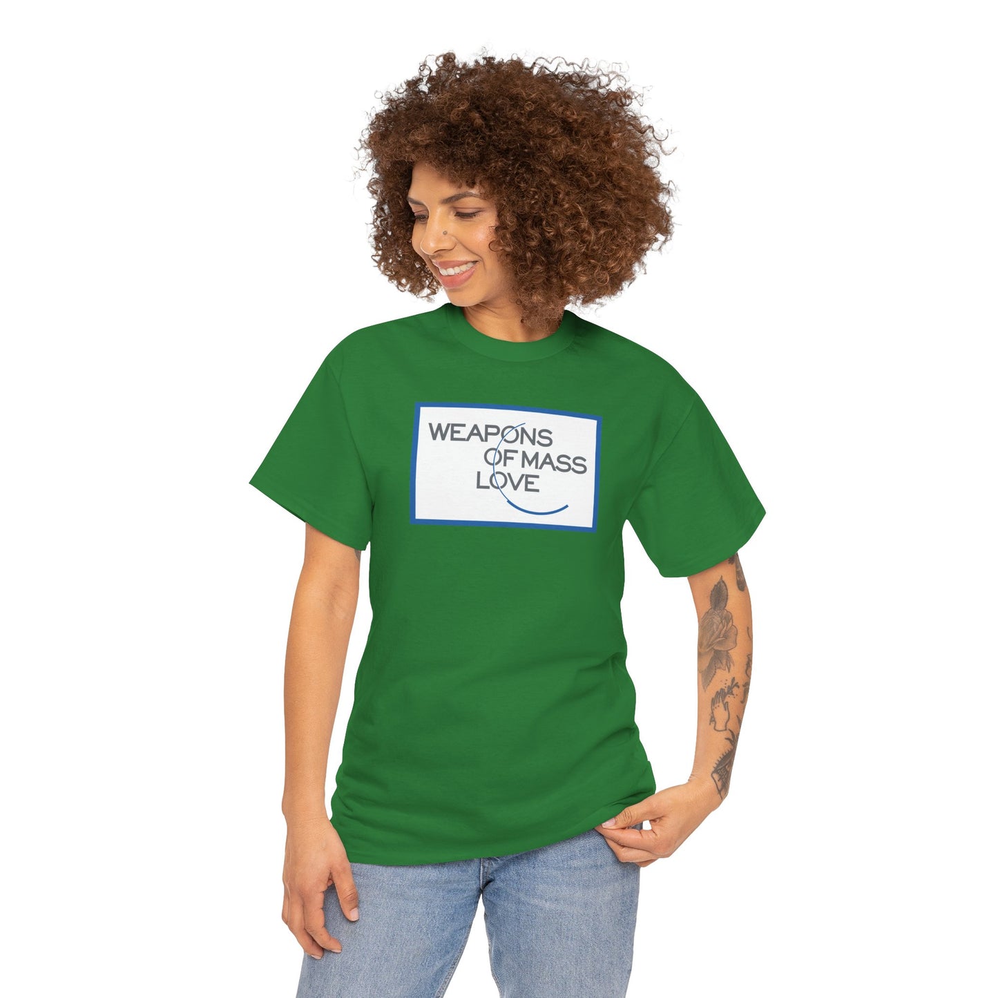 WEAPONS OF MASS LOVE Unisex Heavy Cotton Tee