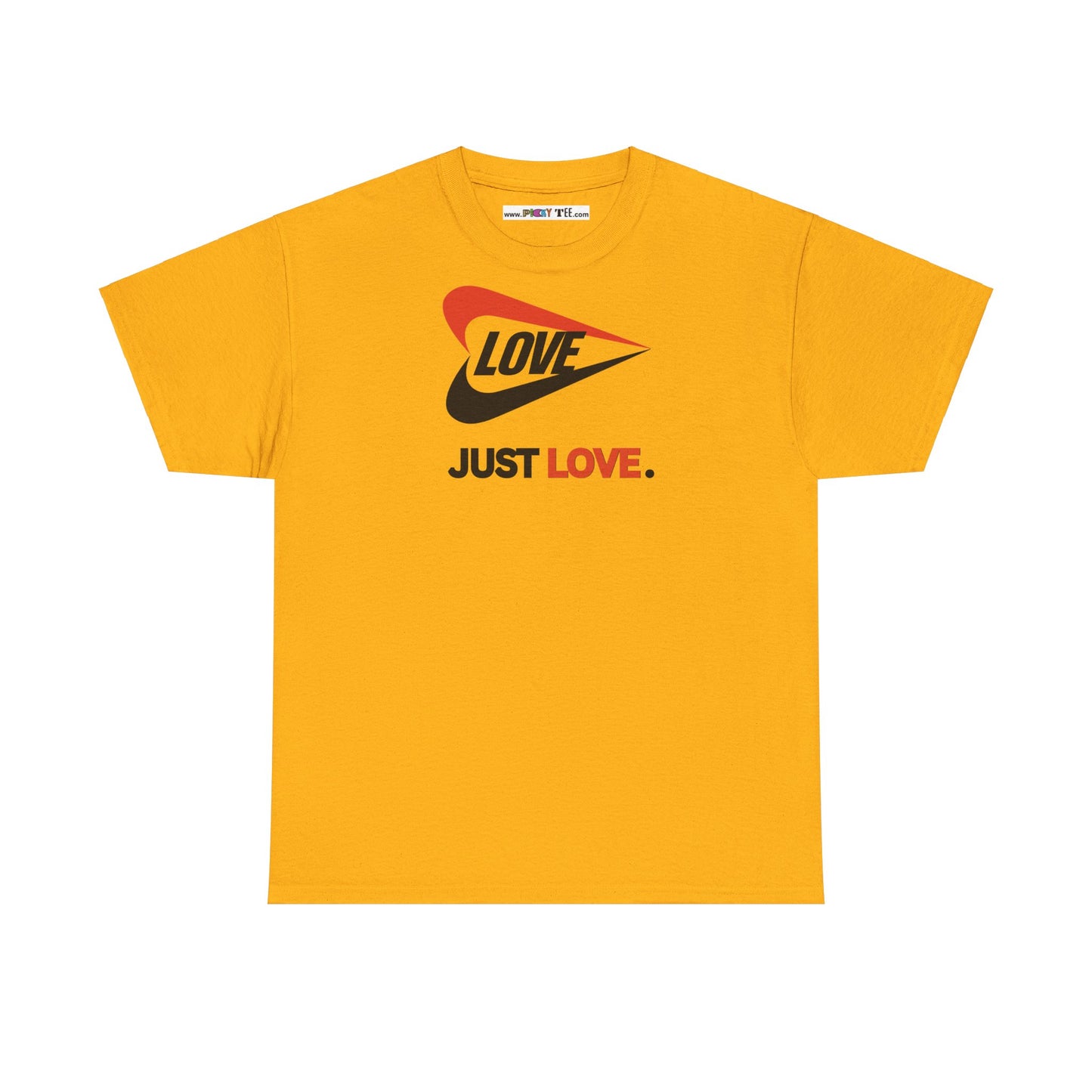 LOVE JUST LOVE. Unisex Heavy Cotton Tee