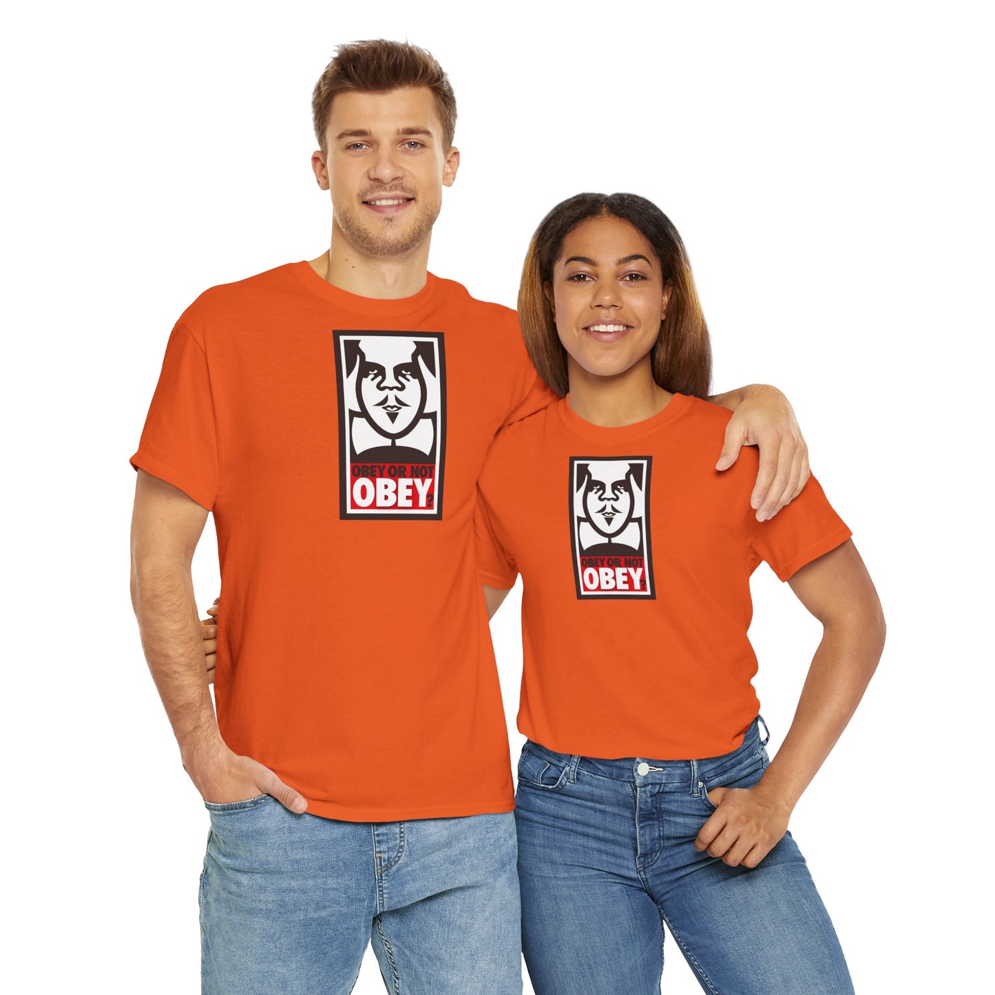 OBEY OR NOT OBEY? Unisex Heavy Cotton Tee