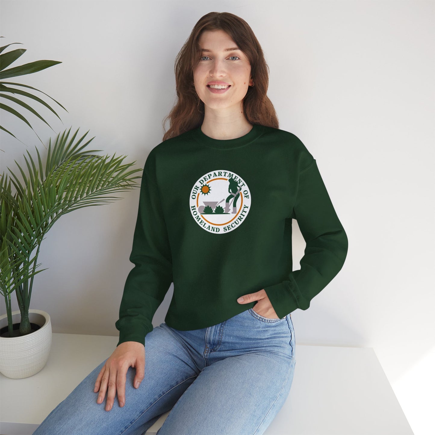 HOMELAND SECURITY (OUR DEPARTMENT OF)  Unisex Heavy Cotton Sweatshirt
