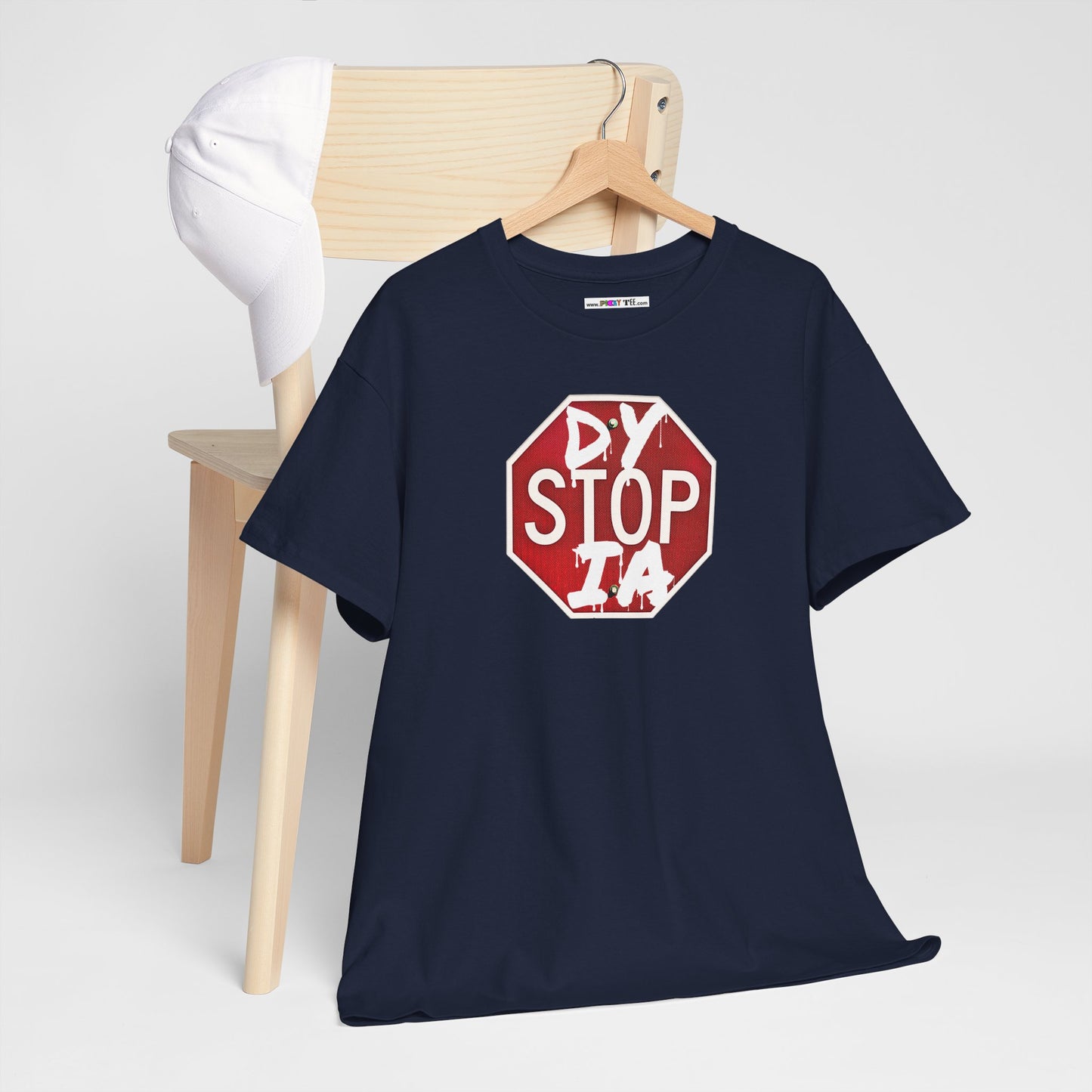 STOP DYSTOPIA Unisex Heavy Cotton Tee
