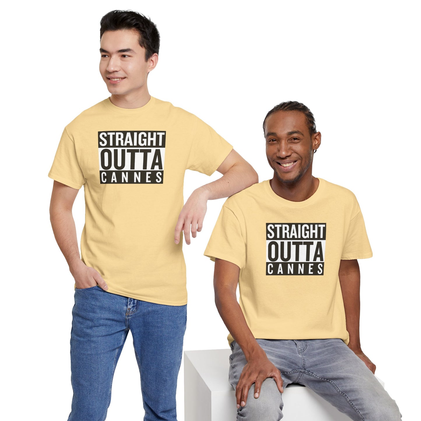 STRAIGHT OUTTA CANNES Unisex Heavy Cotton Tee