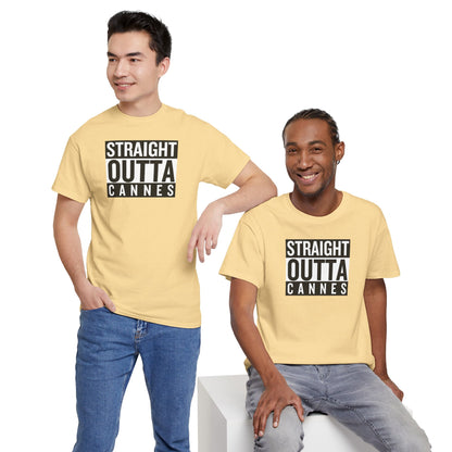 STRAIGHT OUTTA CANNES Unisex Heavy Cotton Tee
