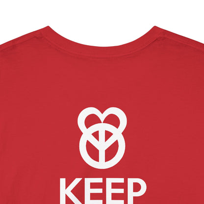 KEEP PEACE AND LOVE ON Unisex Heavy Cotton Tee