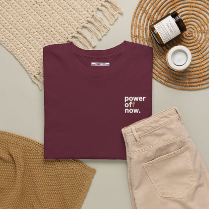 power off now Unisex Heavy Cotton Tee