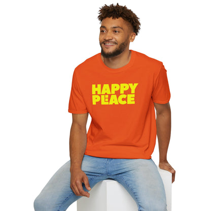 HAPPY PLACE/PEACE Unisex Softstyle 100% Cotton T-Shirt