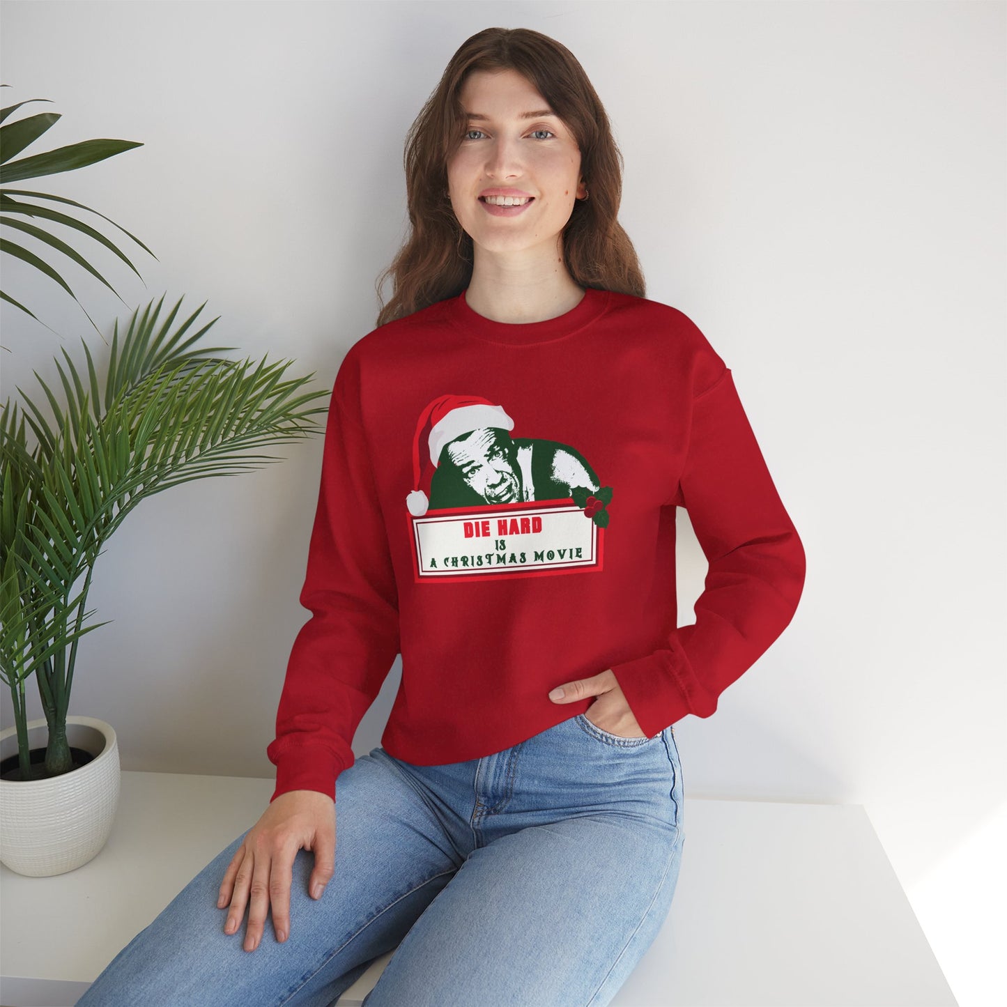 DIE HARD IS A CHRISTMAS MOVIE Unisex Heavy Blend™ Crewneck Sweatshirt