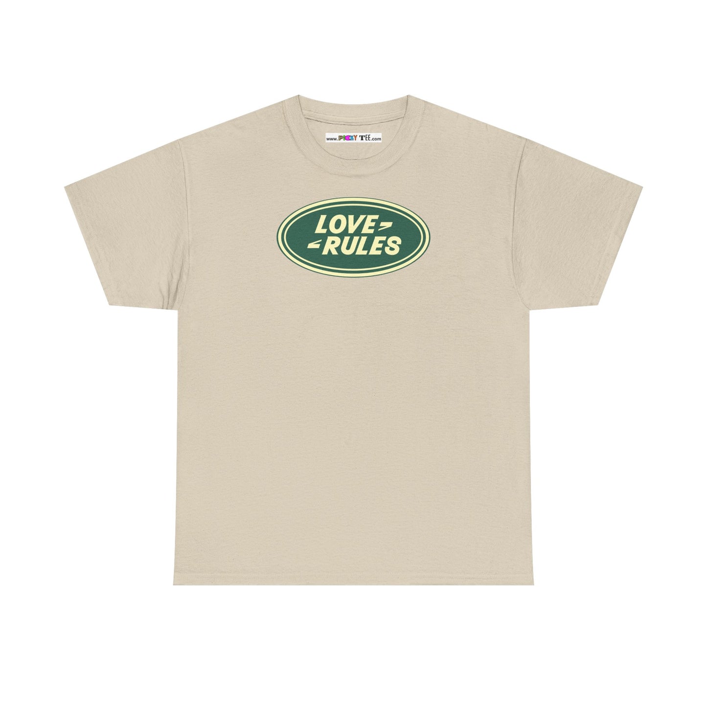 LOVE RULES Unisex Heavy Cotton Tee