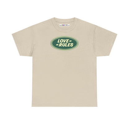 LOVE RULES Unisex Heavy Cotton Tee