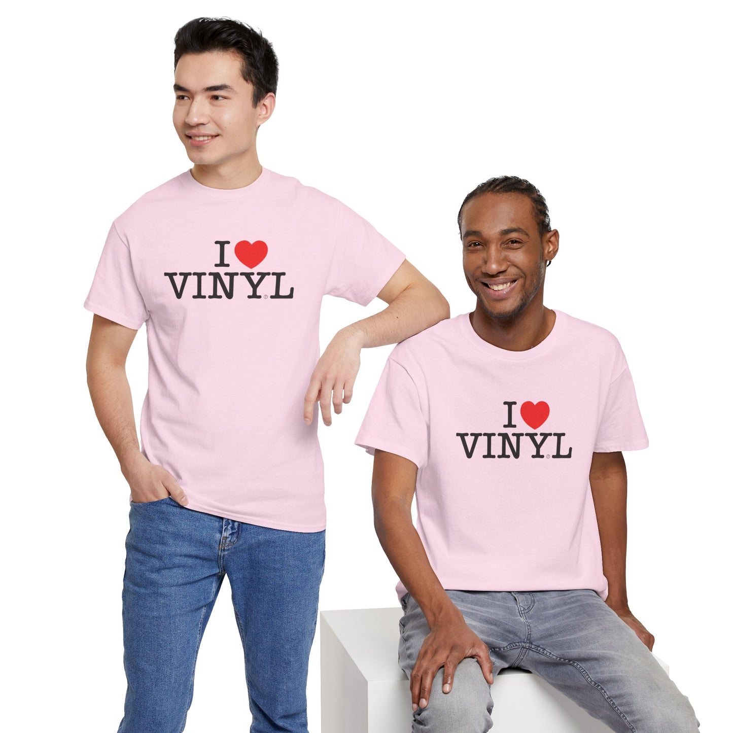 I ❤️ VINYL Unisex Heavy Cotton Tee
