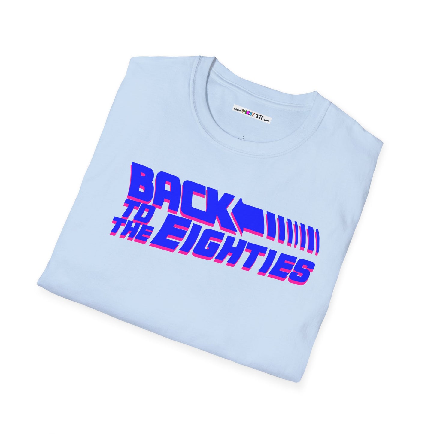 BACK TO THE EIGHTIES Unisex Softstyle 100% Cotton T-Shirt