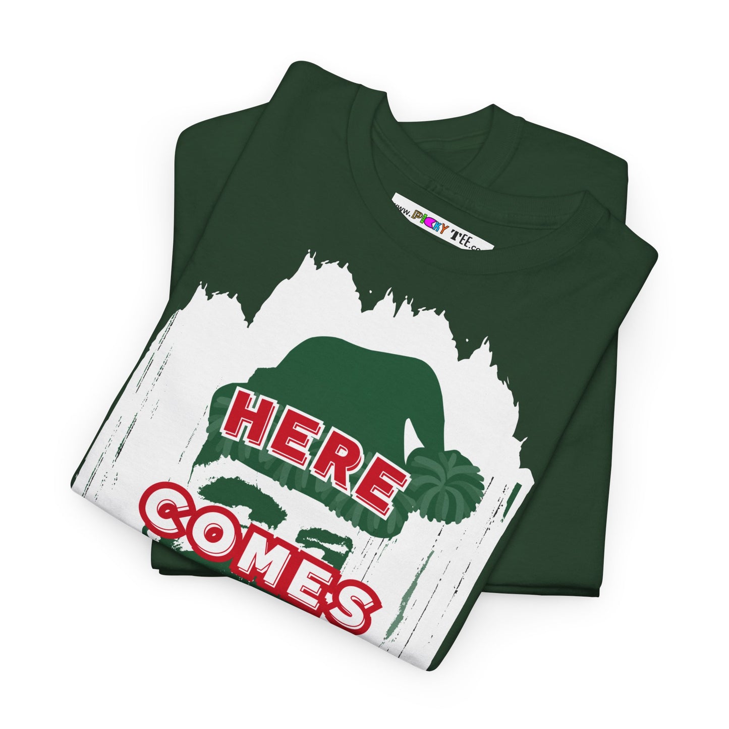 HERE COMES JOLLY!  Unisex Heavy Cotton Tee