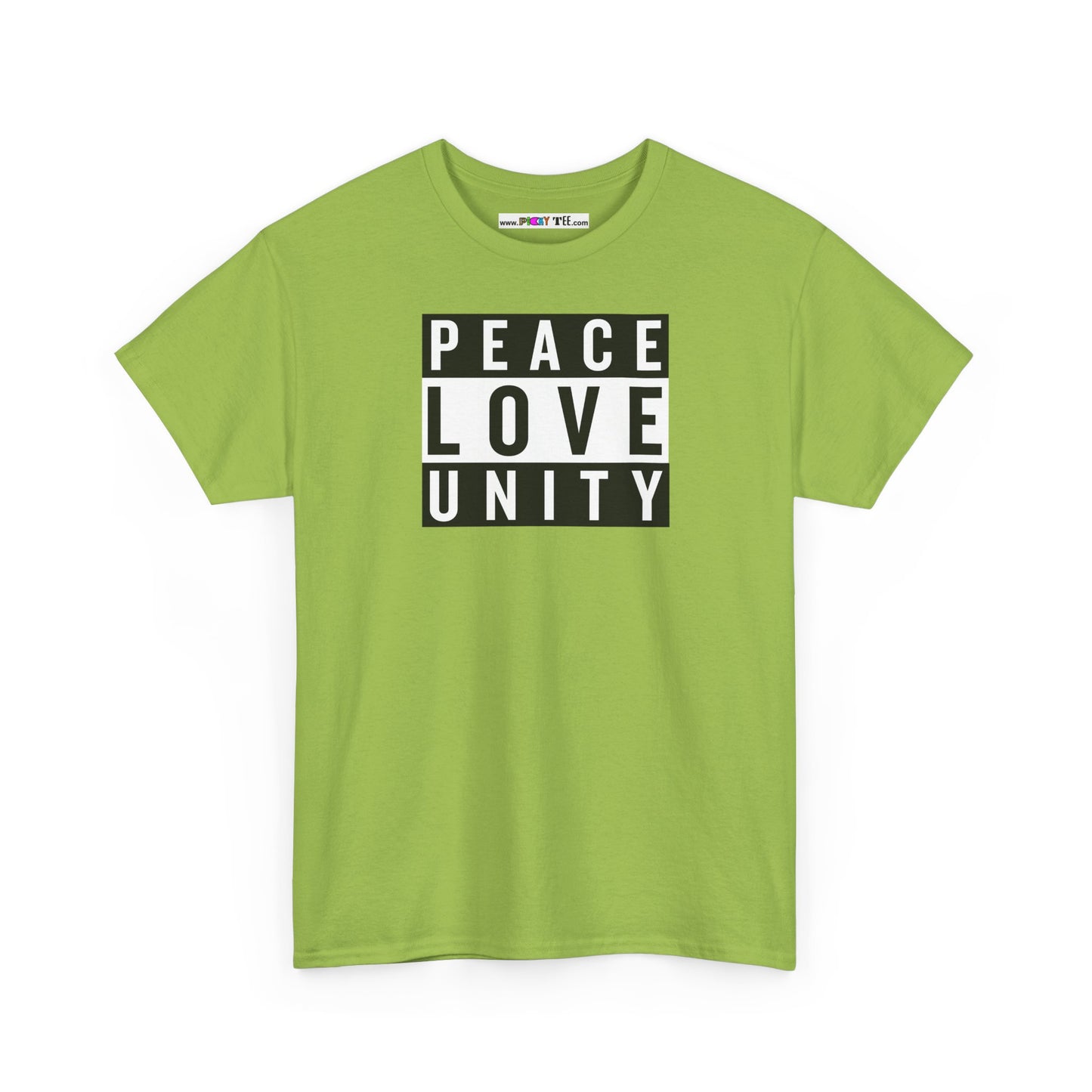 PEACELOVEUNITY Unisex Heavy Cotton Tee