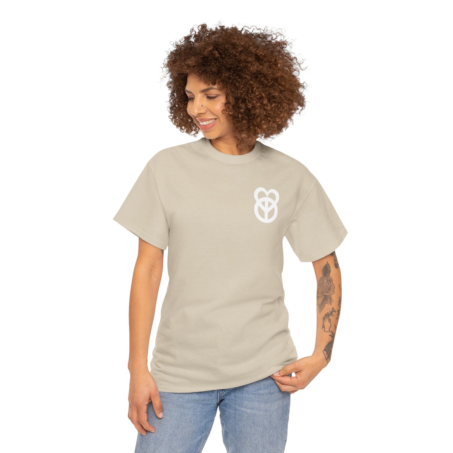 KEEP PEACE AND LOVE ON Unisex Heavy Cotton Tee