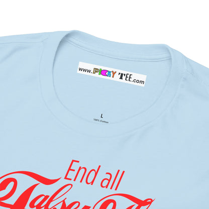 End all False Flags Unisex Heavy Cotton Tee