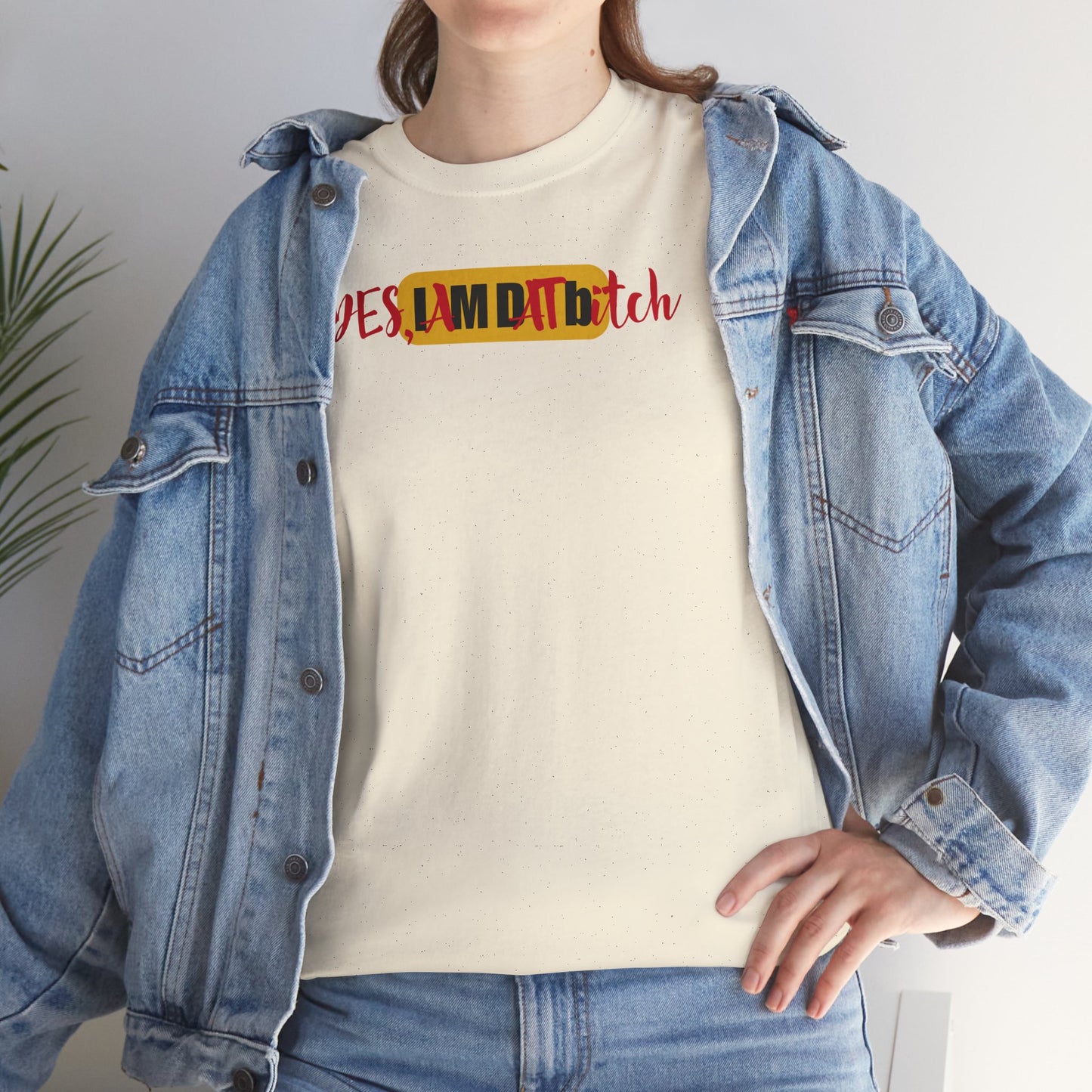 YES, IAMDATbitch Unisex Heavy Cotton Tee
