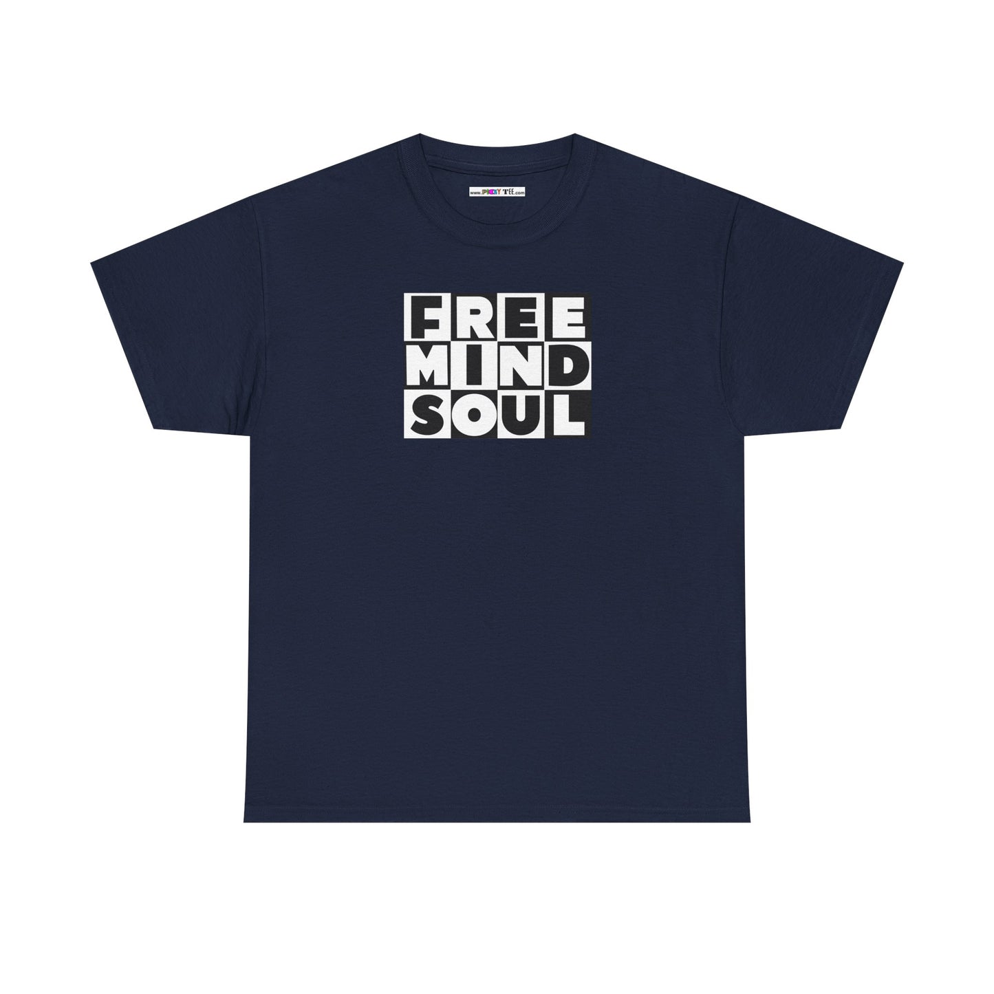 FREE MIND SOUL Unisex Heavy Cotton Tee