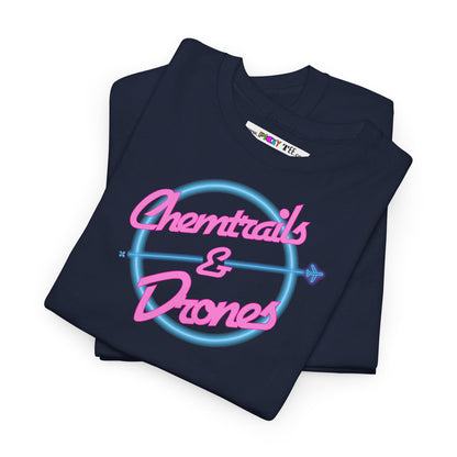 Chemtrails & Drones Unisex Heavy Cotton Tee