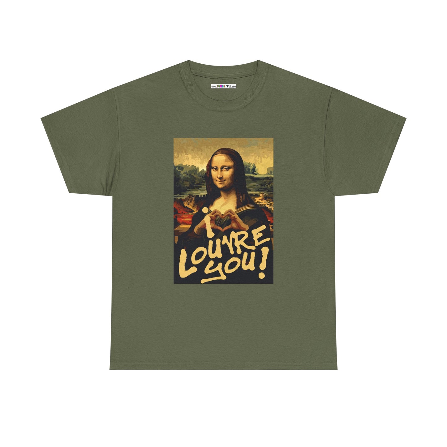 I LOUVRE YOU! Unisex Heavy Cotton Tee
