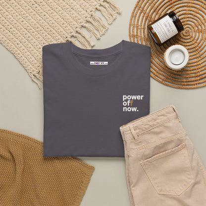 power off now Unisex Heavy Cotton Tee