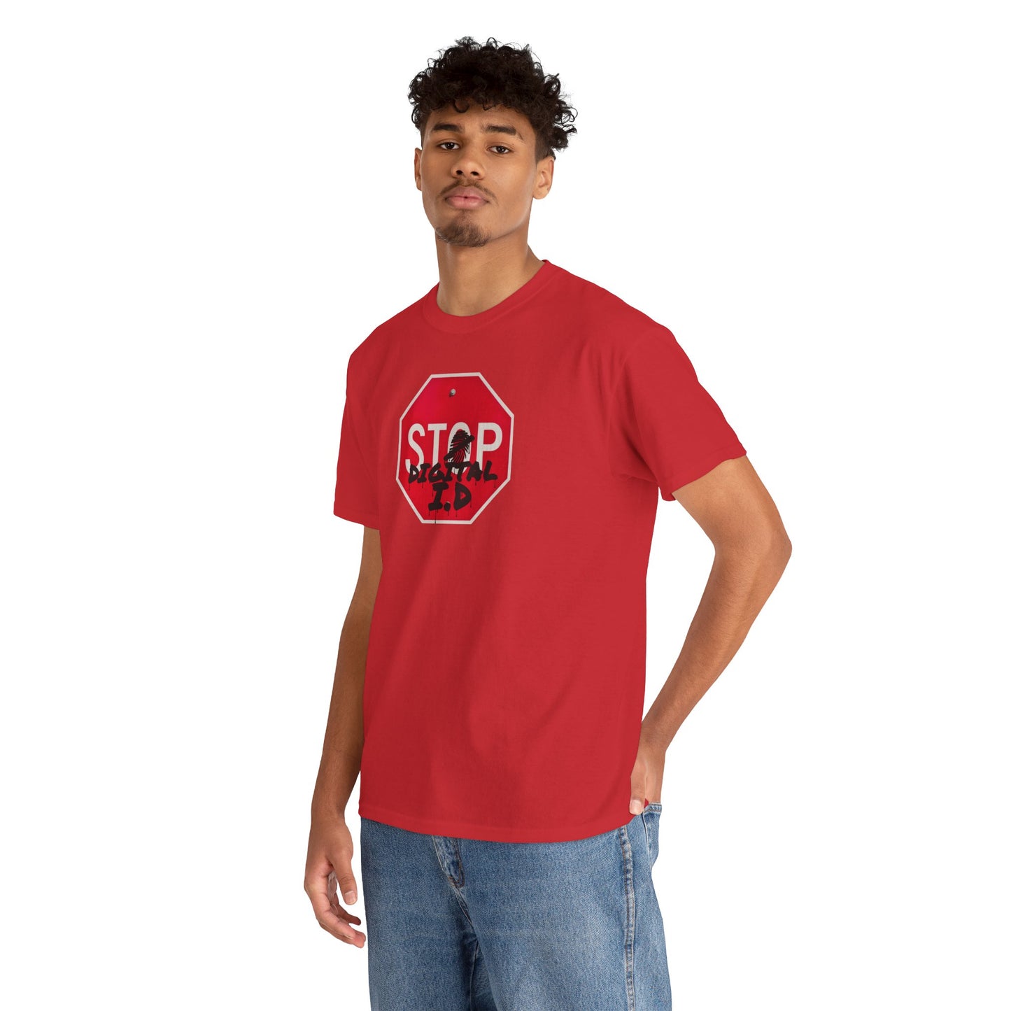 STOP digital i.d Unisex Heavy Cotton Tee