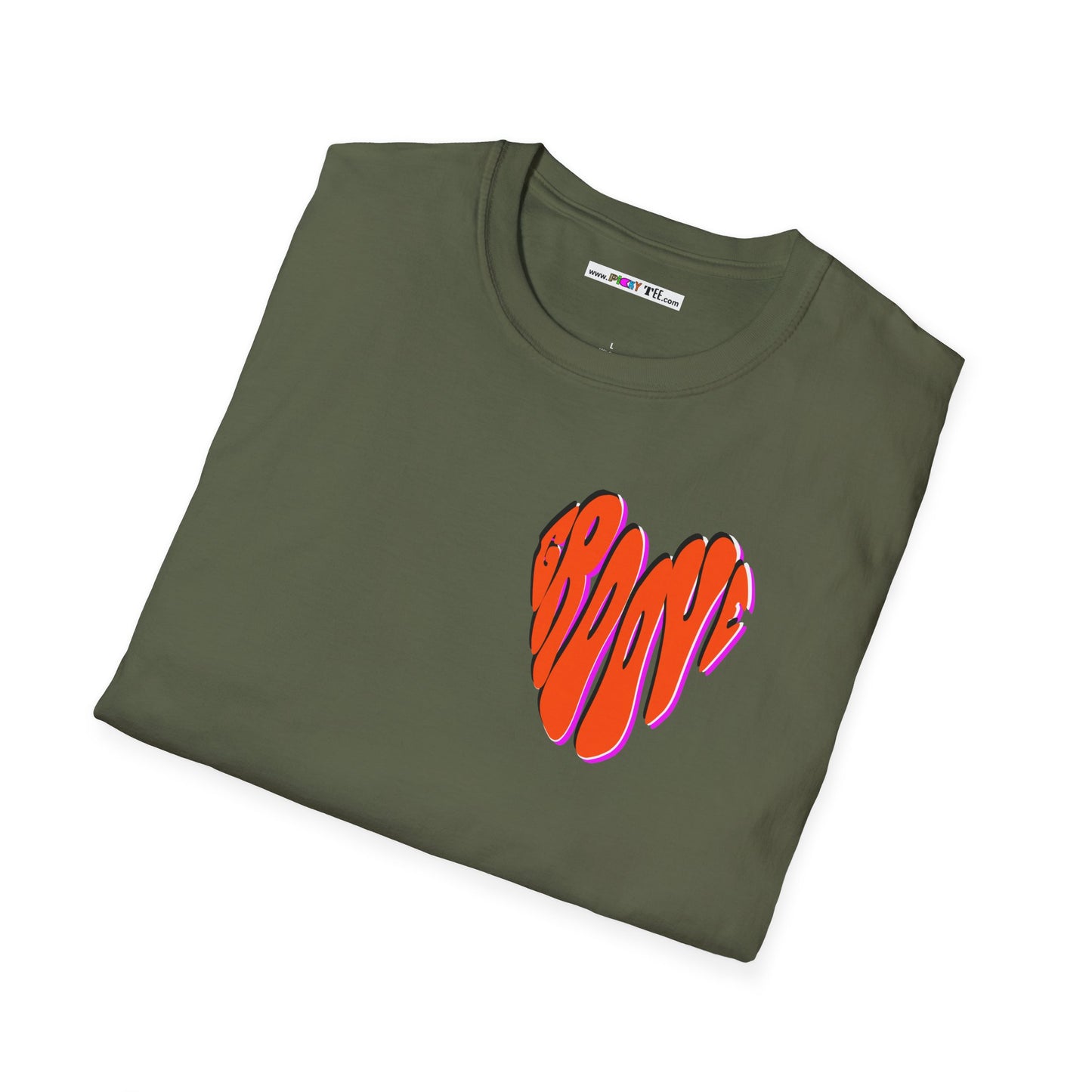 GROOVE is in THE HEART Unisex Softstyle 100% Cotton T-Shirt