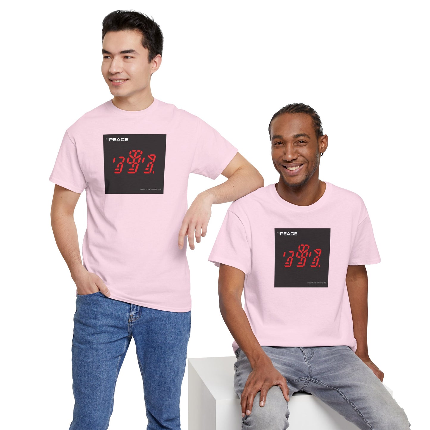 the PEACE ghost in the war-machine Unisex Heavy Cotton Tee