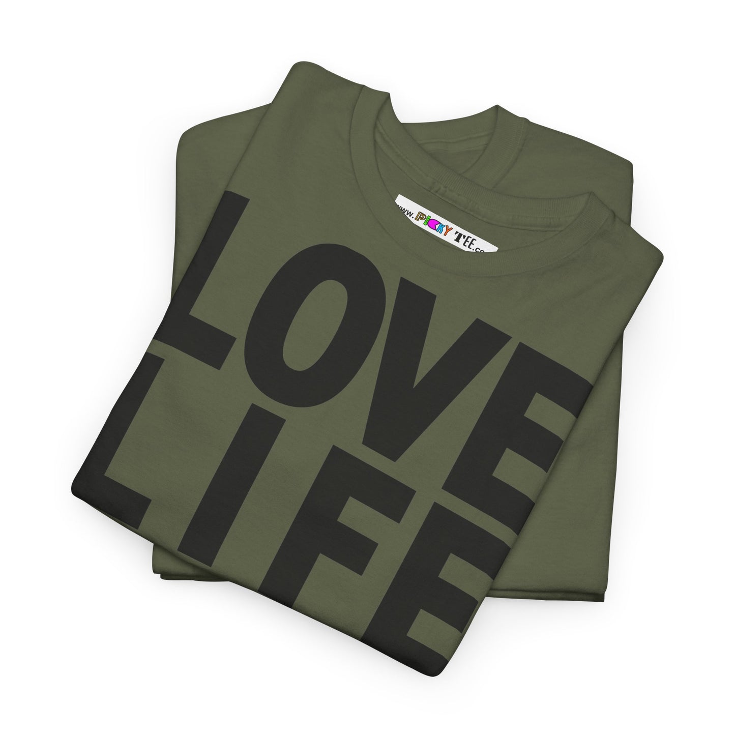 LOVE LIFE LIVE LOVE Unisex Heavy Cotton Tee