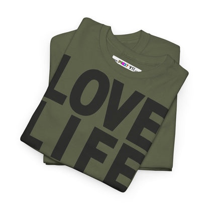 LOVE LIFE LIVE LOVE Unisex Heavy Cotton Tee