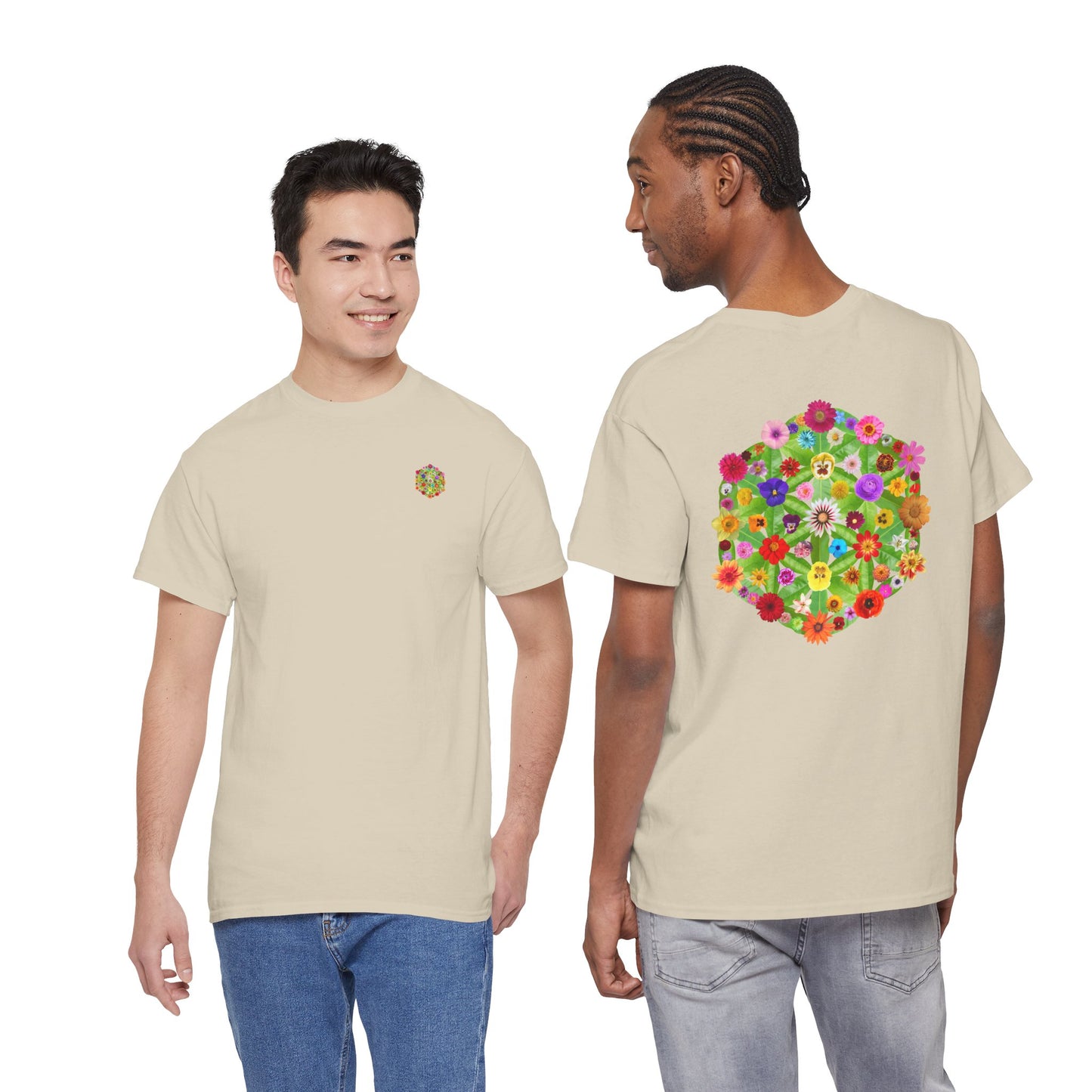 Flowers of Life Unisex Heavy Cotton Tee
