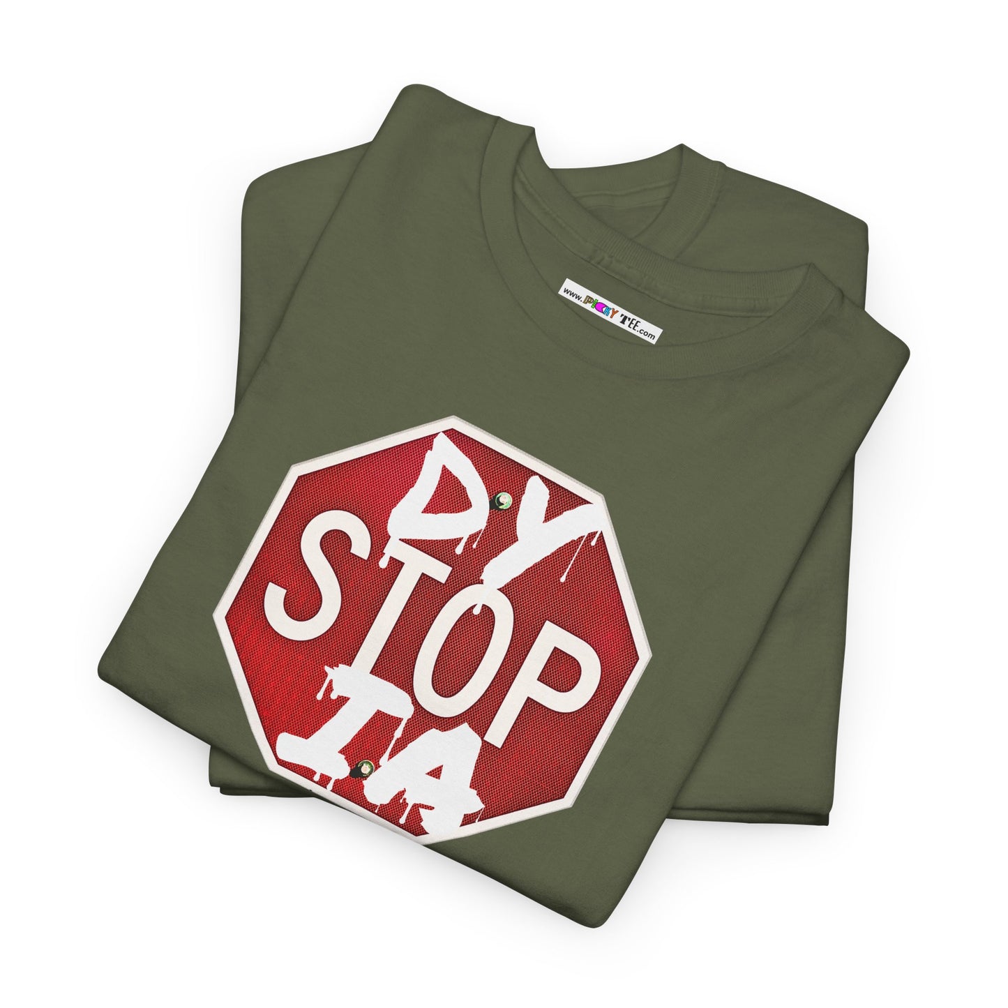 STOP DYSTOPIA Unisex Heavy Cotton Tee