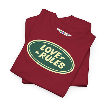 LOVE RULES Unisex Heavy Cotton Tee