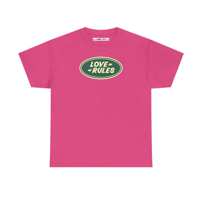 LOVE RULES Unisex Heavy Cotton Tee