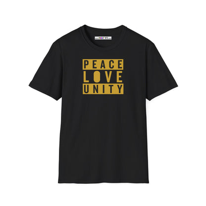 PEACE-LOVE-UNITY Unisex Softstyle 100% Cotton T-Shirt