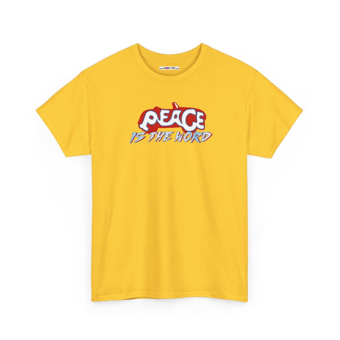 PEACE IS THE WORD Unisex Heavy Cotton Tee