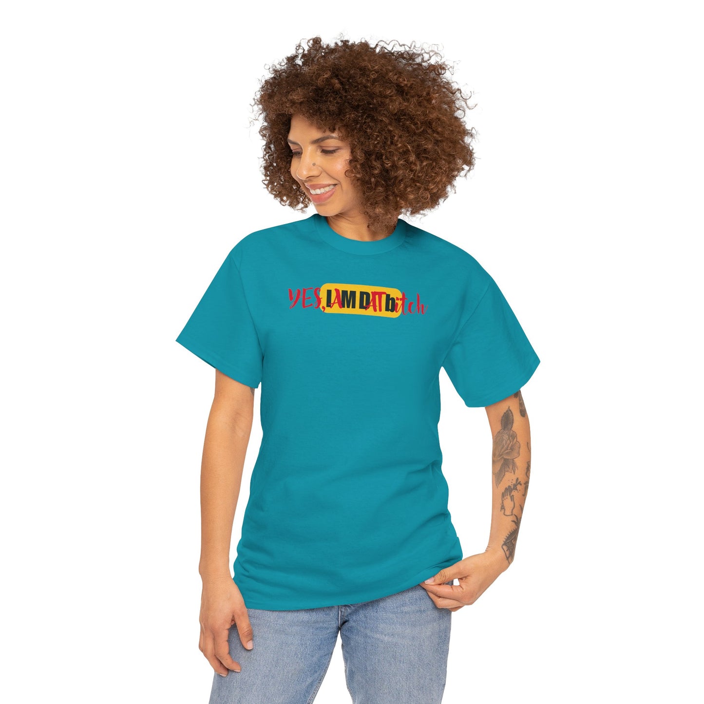 YES, IAMDATbitch Unisex Heavy Cotton Tee