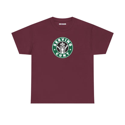 SERVINGCUNT Unisex Heavy Cotton Tee