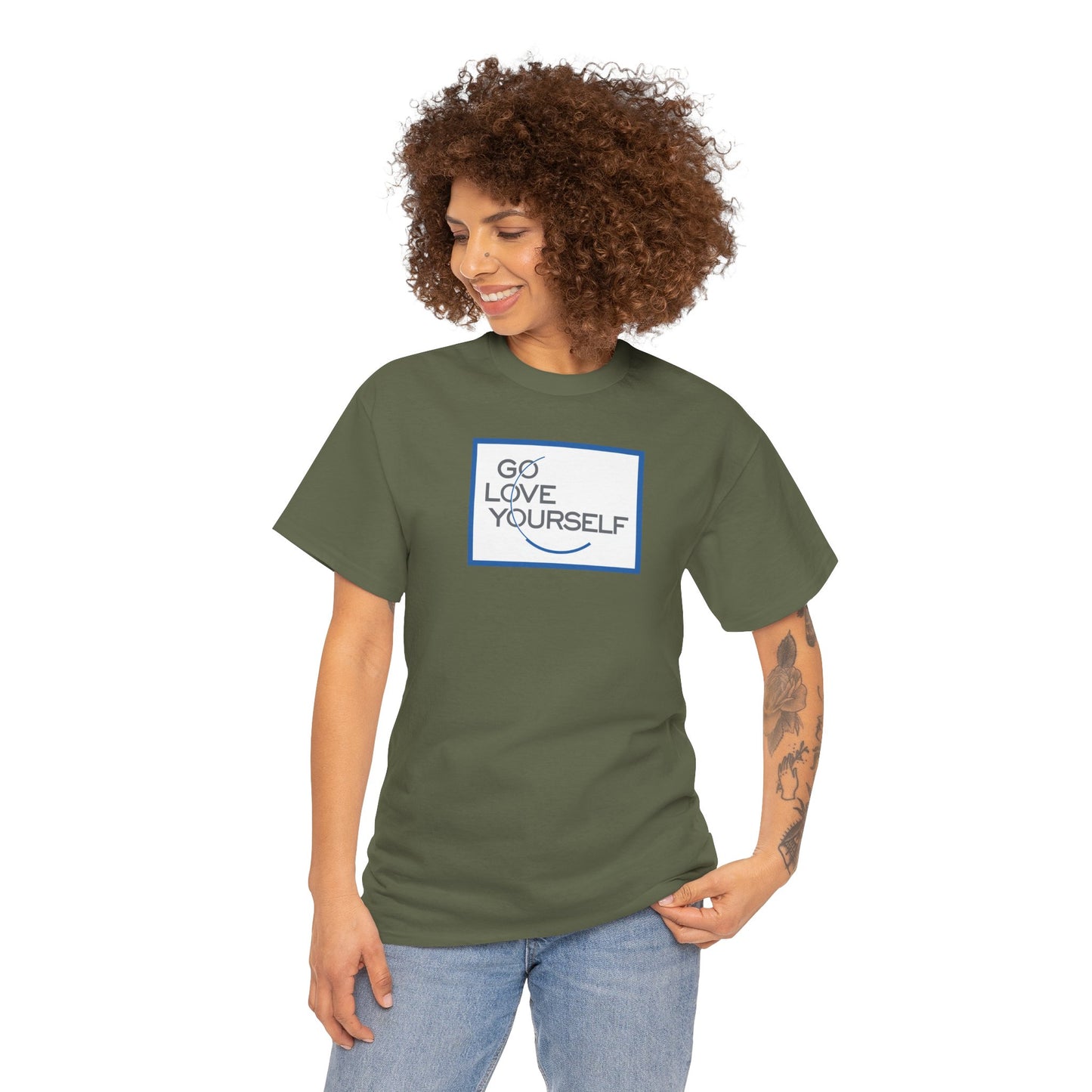 GO LOVE YOURSELF Unisex Heavy Cotton Tee