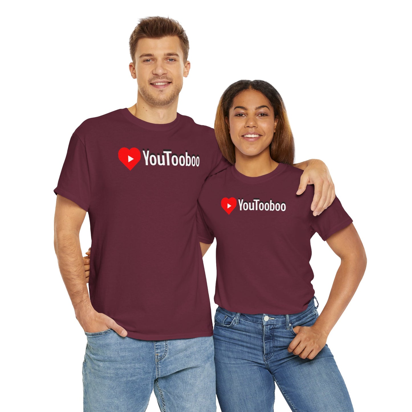 HEART Youtooboo Unisex Heavy Cotton Tee